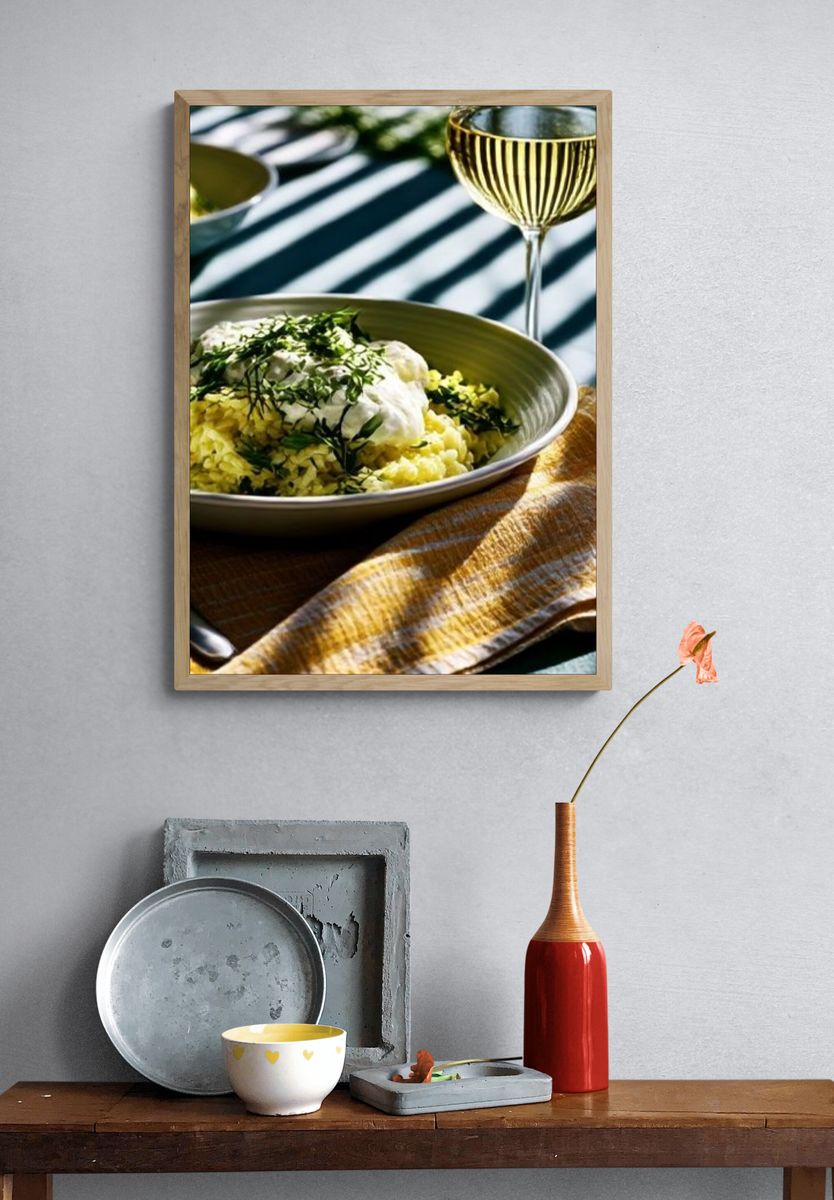 Elegant Table Setting Photography Poster. — room view 3