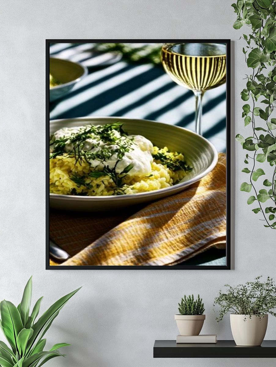 Elegant Table Setting Photography Poster. — room view 4