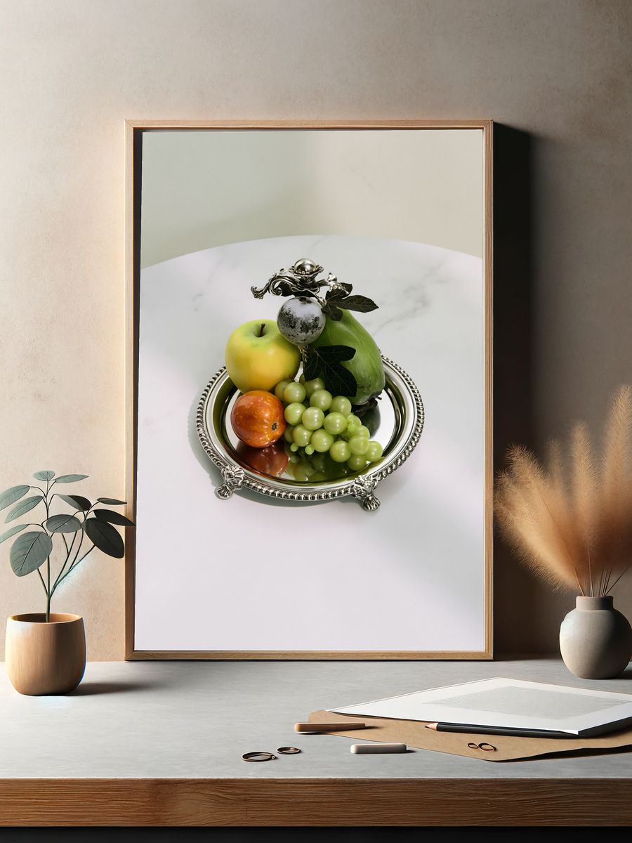 Still Life Fruit Bowl Photography Poster. — room view 2
