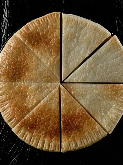 Golden Flatbread Still Life Poster.