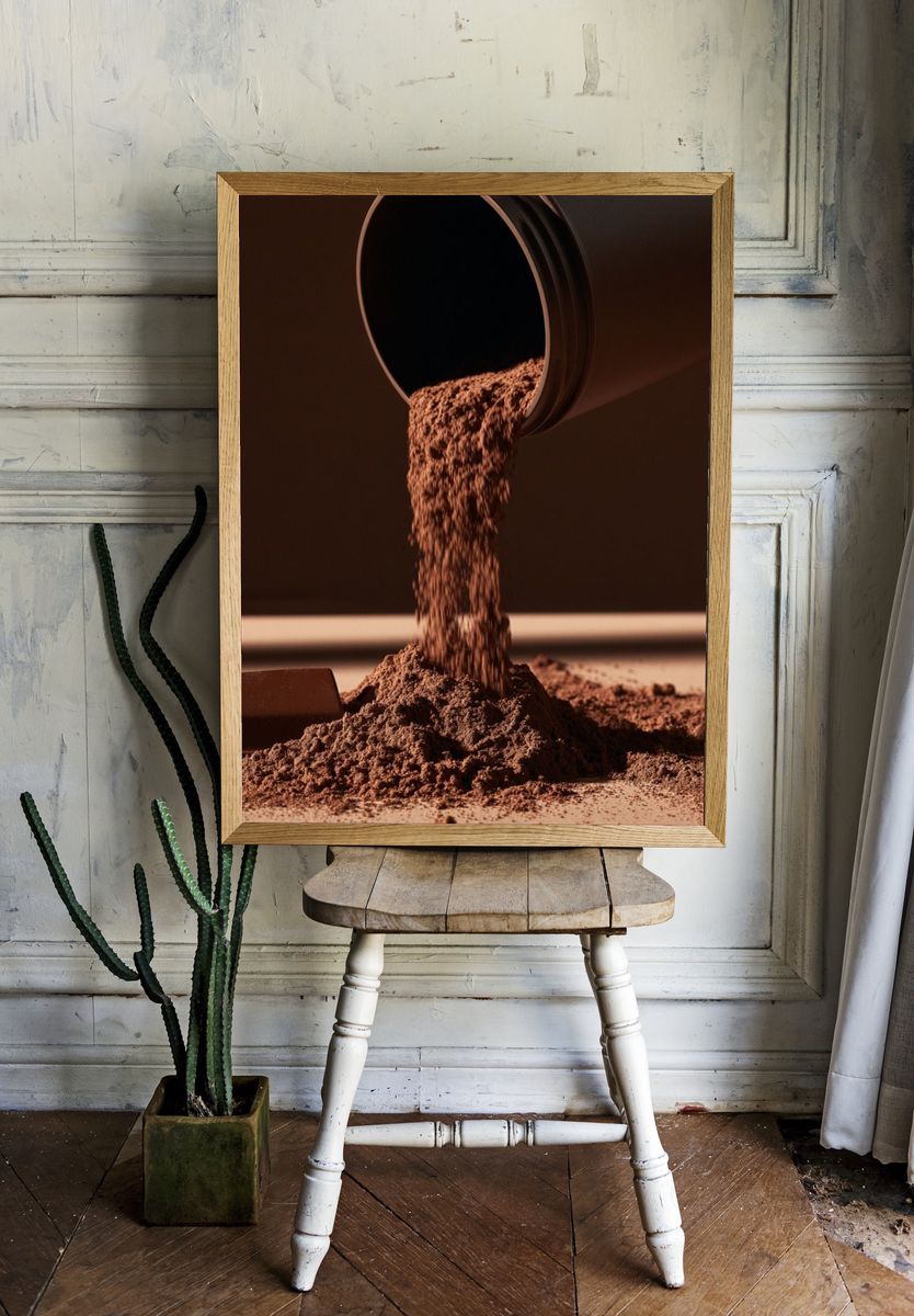 Chocolate Pour Still Life Poster. room preview