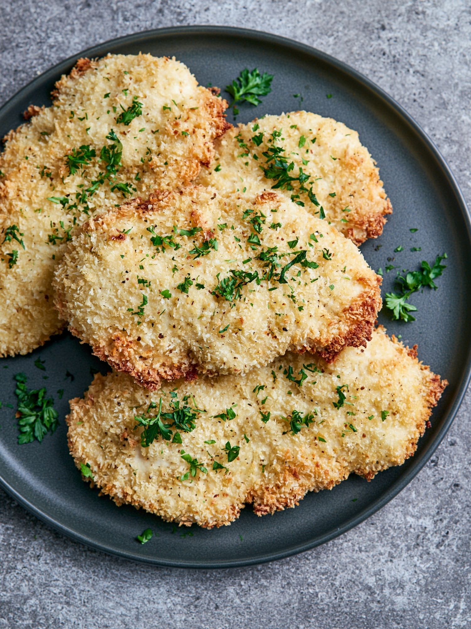 Crispy Breaded Cutlets Food Print. poster detail