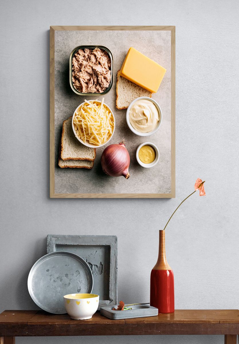 Sandwich Ingredients Food-Drink Poster. — room view 3