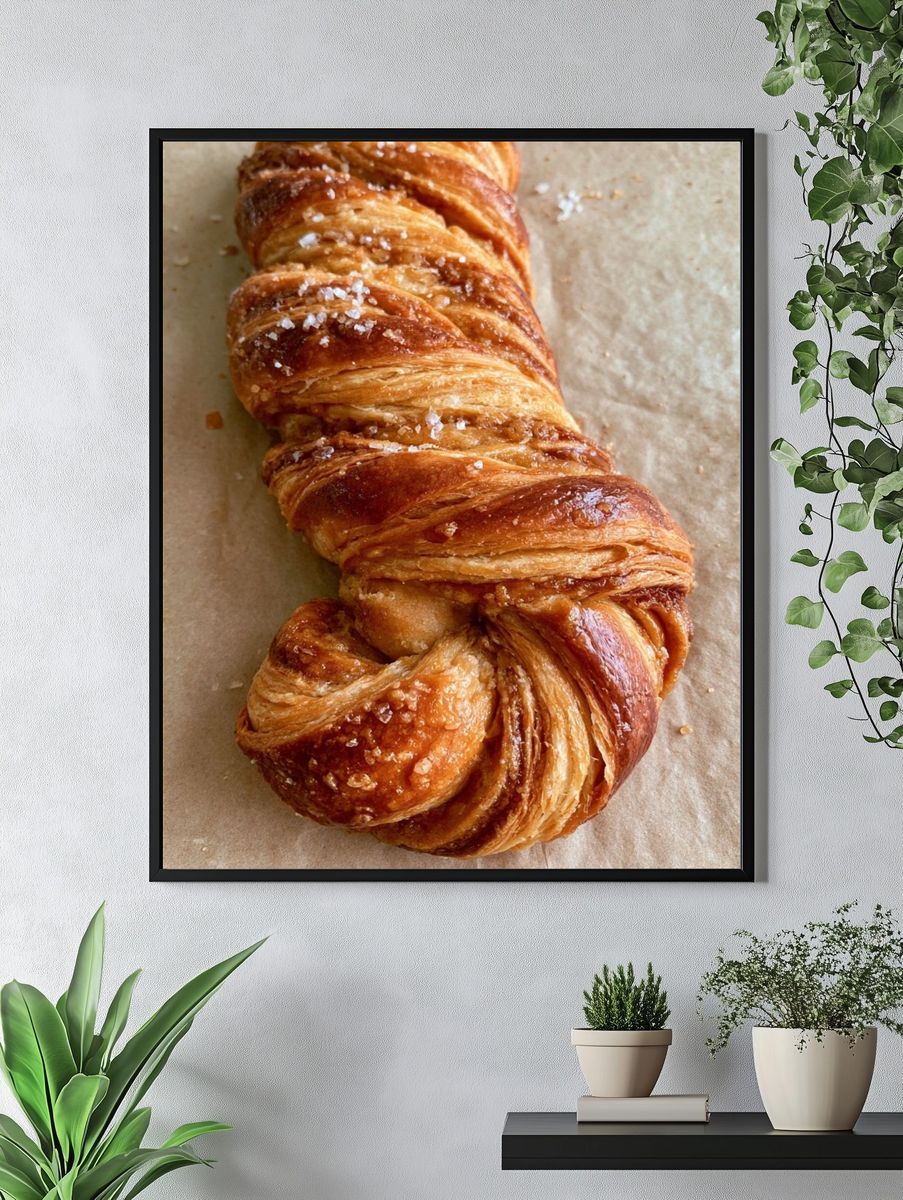 Braided Pastry Food Print. — room view 4