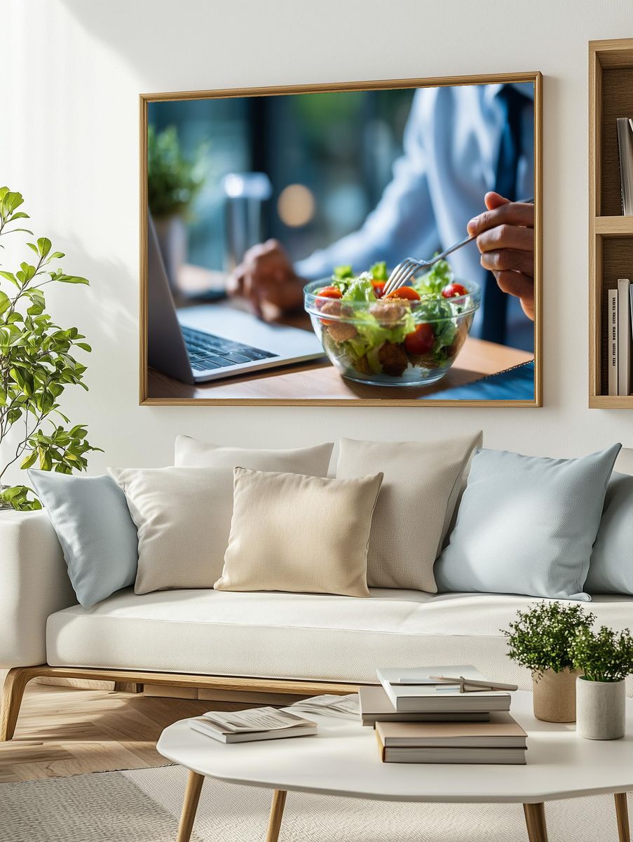 Healthy Work Lunch Photography Poster. — room view 2