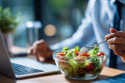 Healthy Work Lunch Photography Poster.