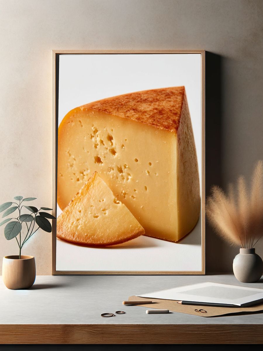 Aged Cheese Still Life Print. — room view 2