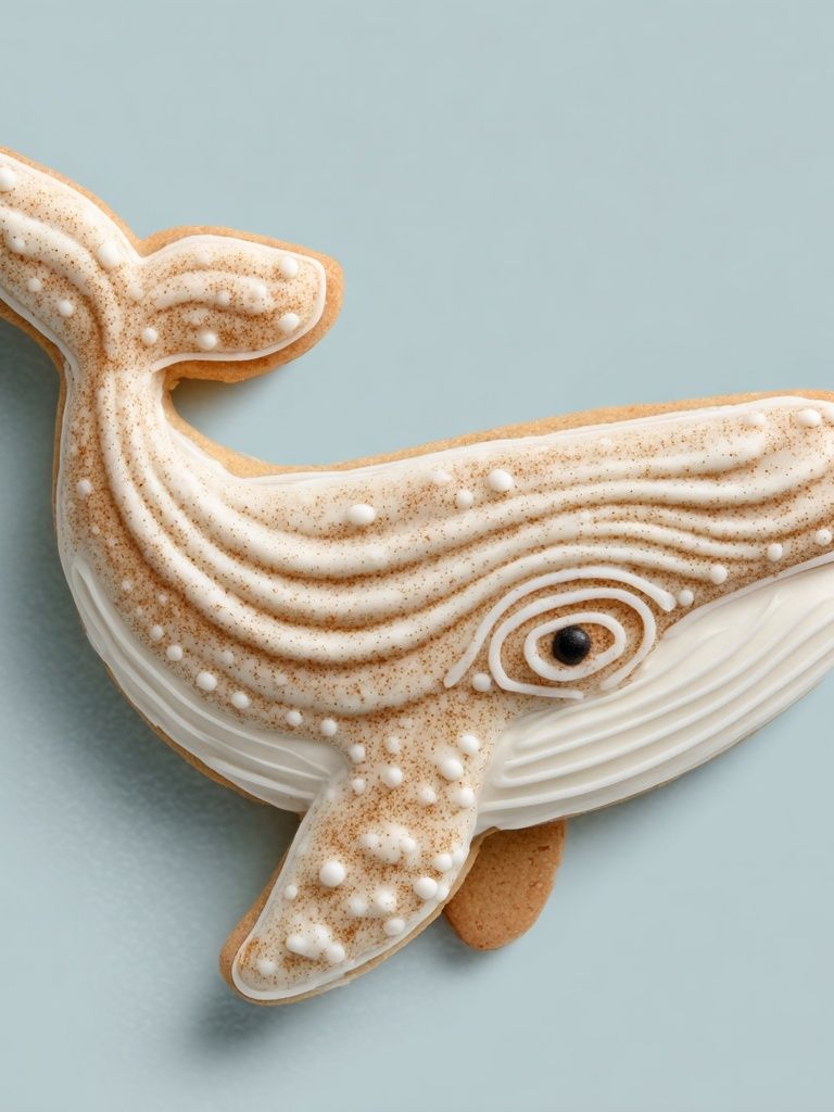 Whale Cookie Illustration Poster. poster detail