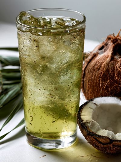 Coconut Drink Still Life Poster. poster