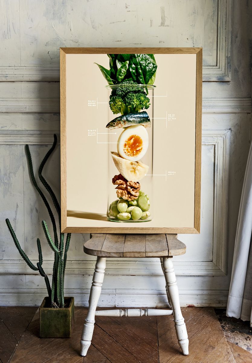 Layered Food Still Life Poster. room preview
