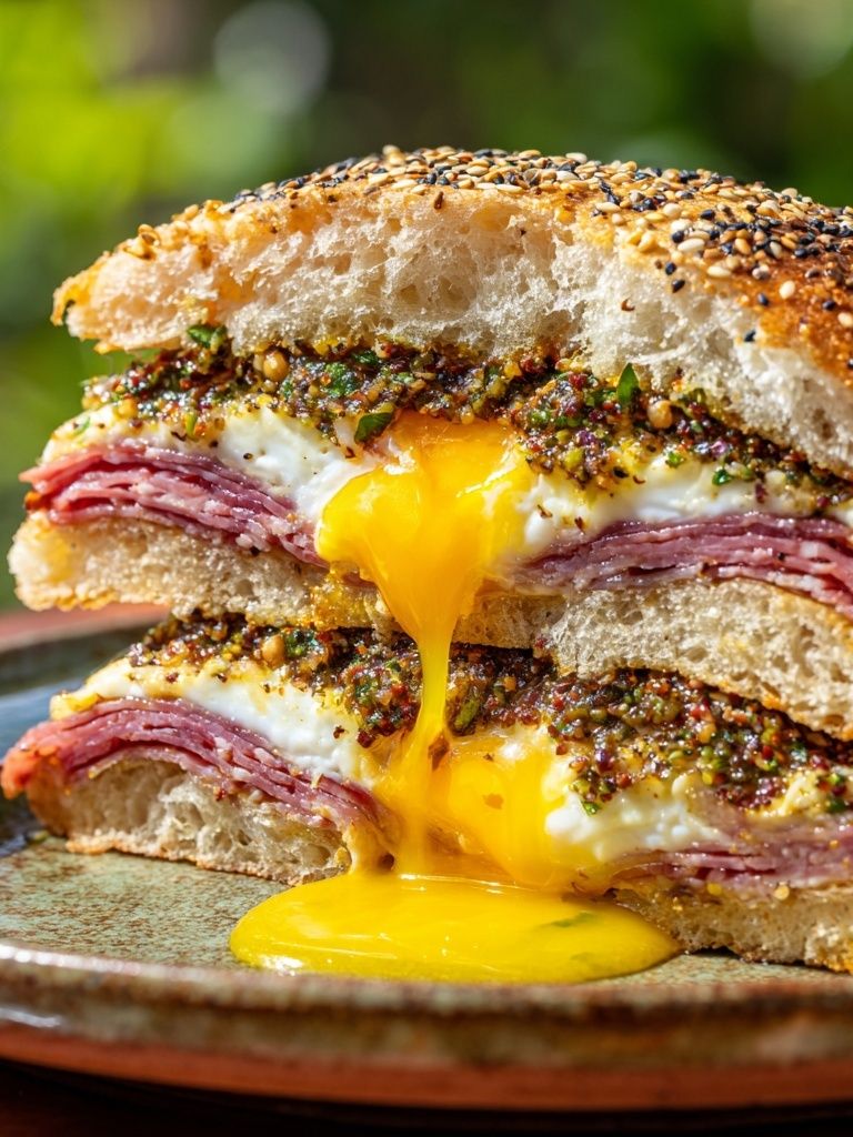 Gourmet Breakfast Sandwich Poster. poster detail