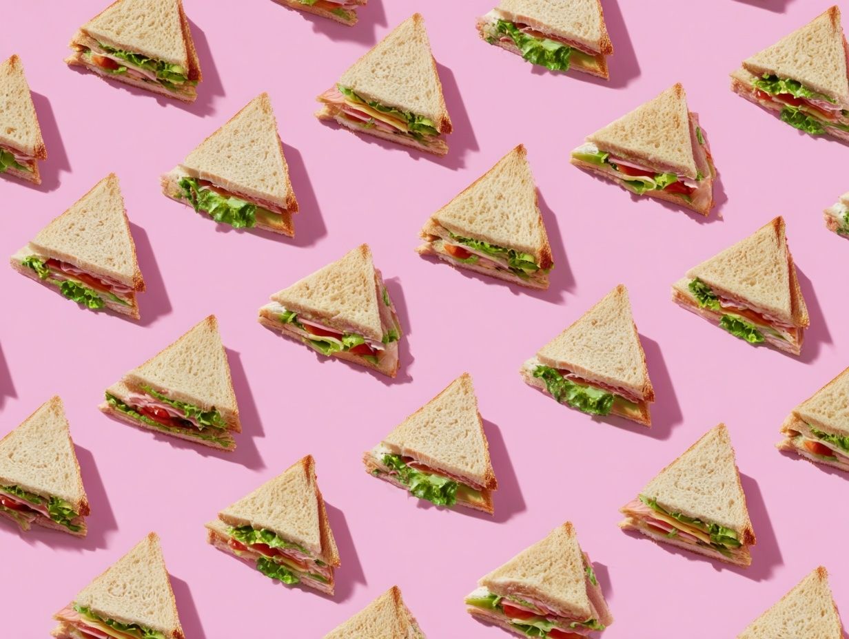 Delicious Sandwich Pattern Print. poster — food-drink art