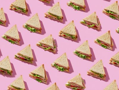 Delicious Sandwich Pattern Print