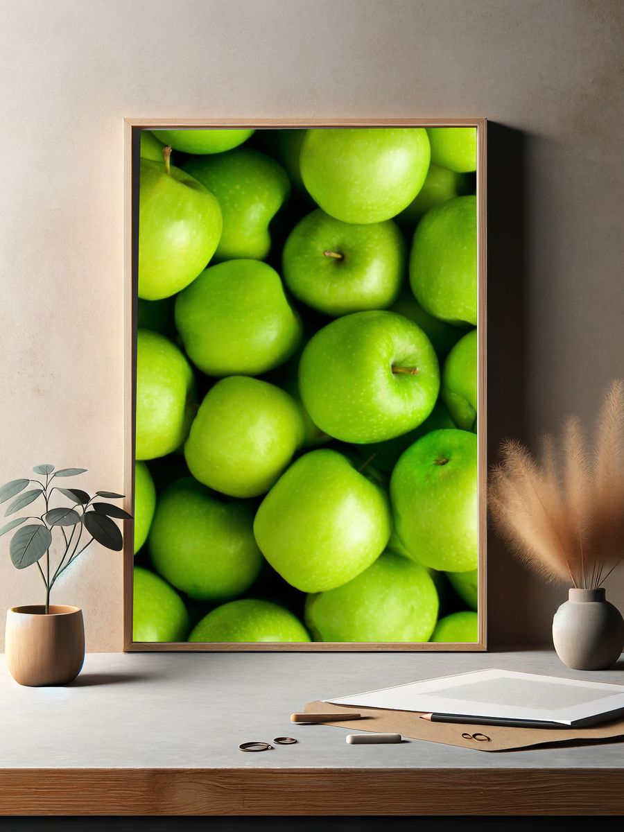 Green Apples — Food Print. — room view 2