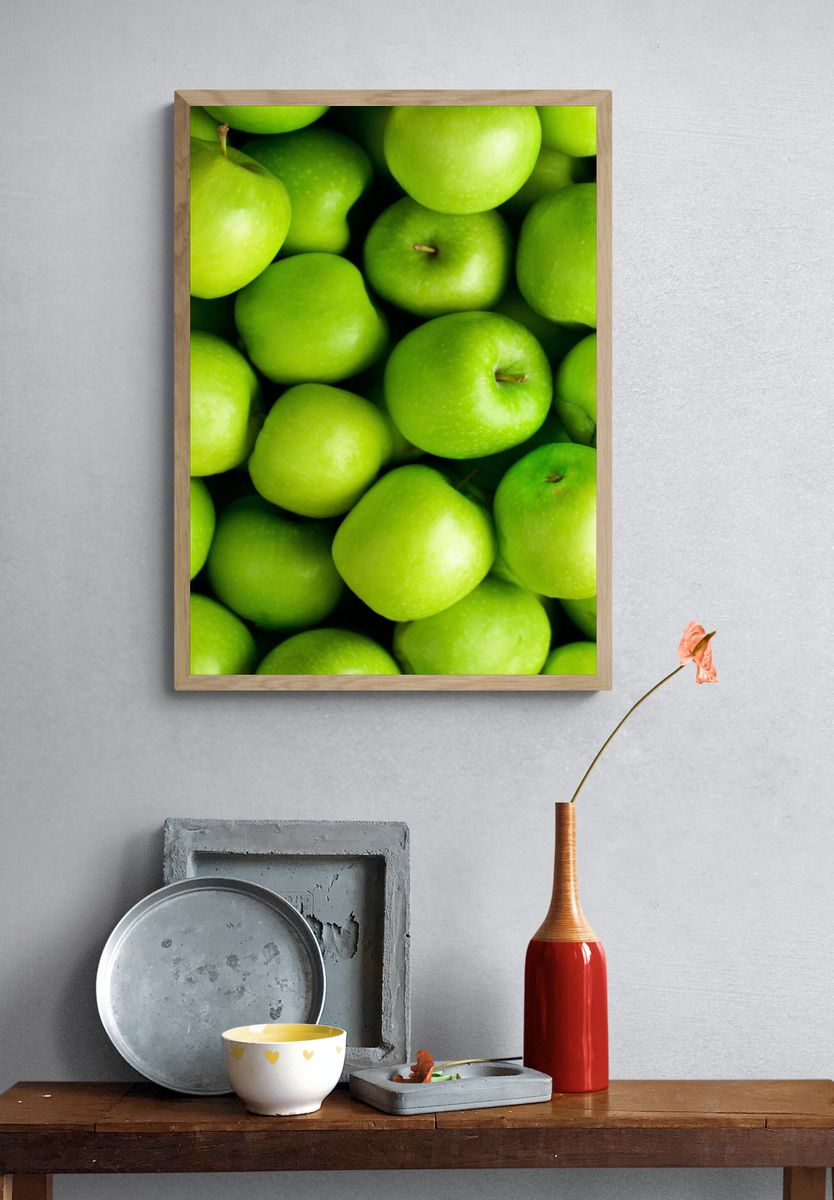 Green Apples — Food Print. — room view 3