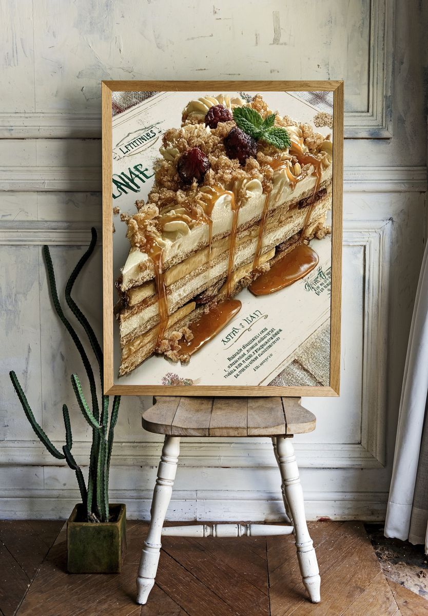 Delicious Layered Cake — Food Print room preview