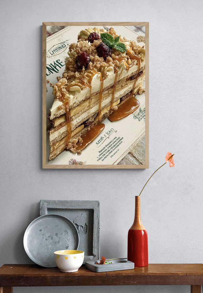 Delicious Layered Cake — Food Print. — room view 3