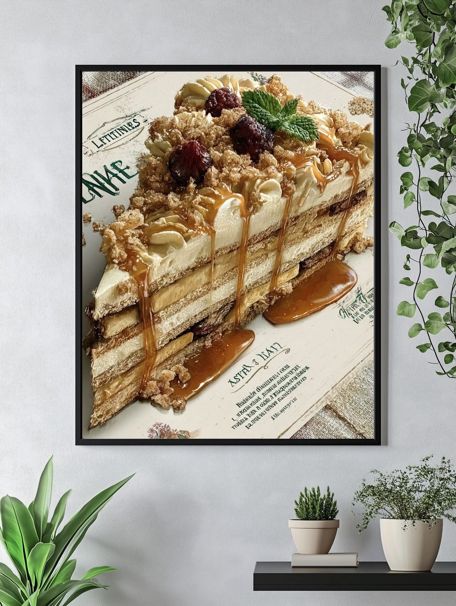 Delicious Layered Cake — Food Print. — room view 4