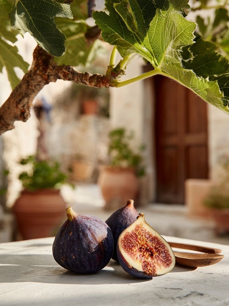 Fresh Figs on Table — Food Photography Print. poster detail