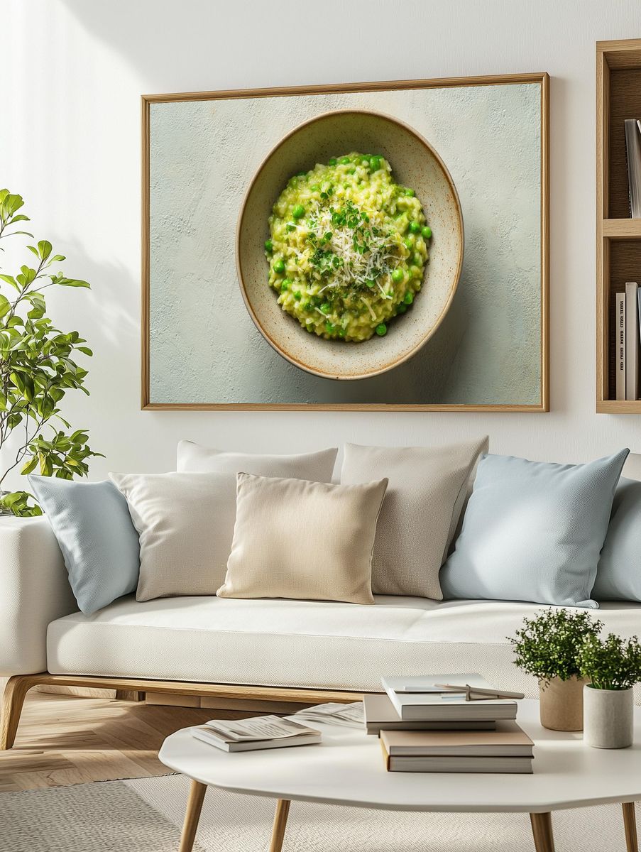 Green Pea Risotto — Food Print. — room view 2