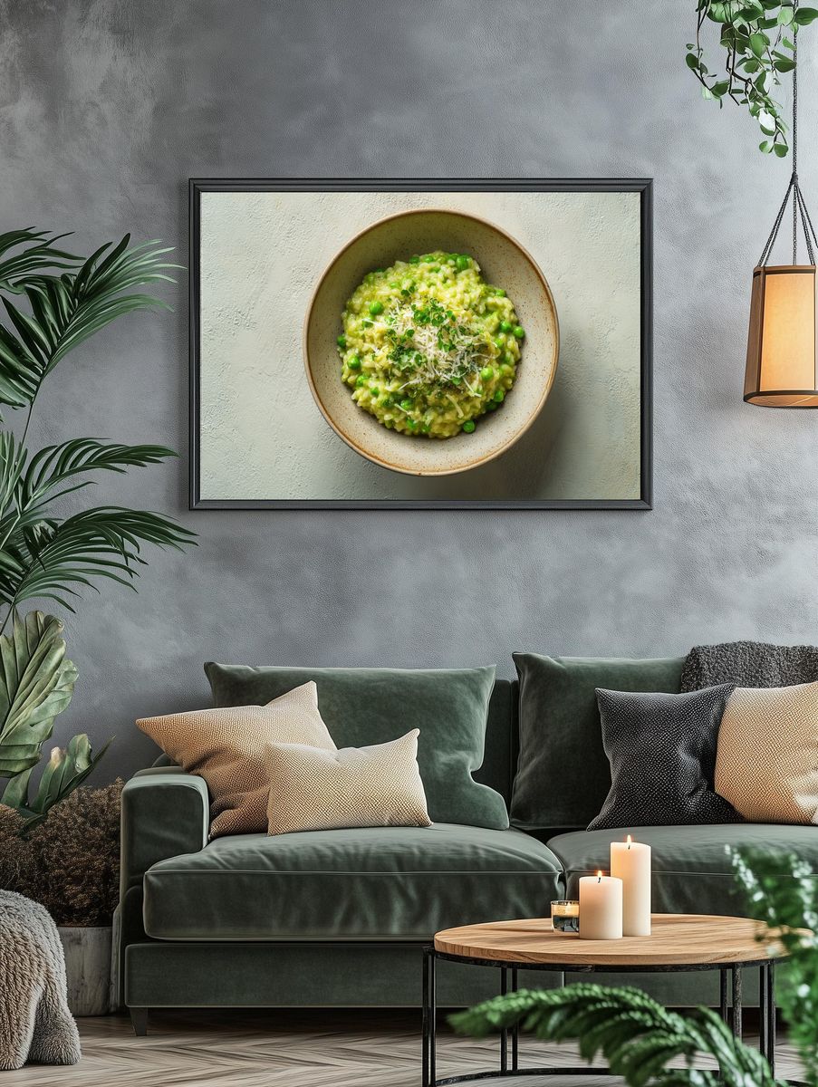 Green Pea Risotto — Food Print. — room view 4