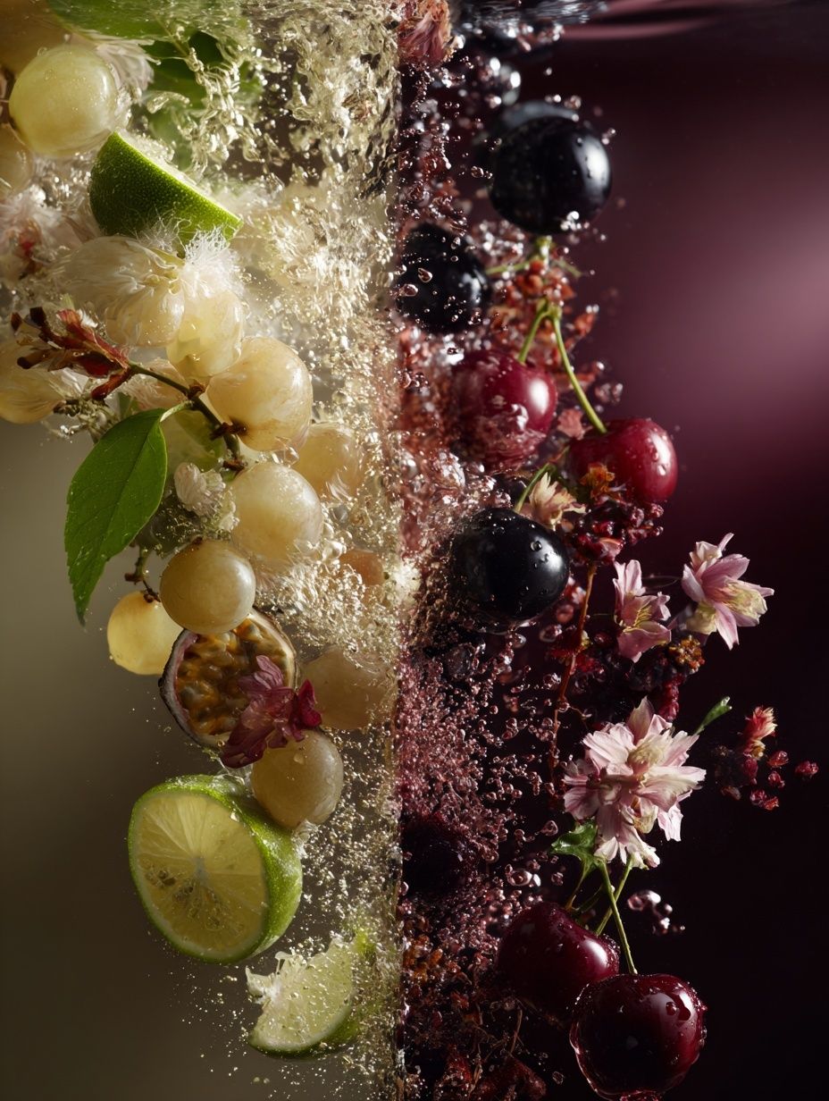 Refreshing Fruit Splash — Food & Drink Print. poster — food-drink art