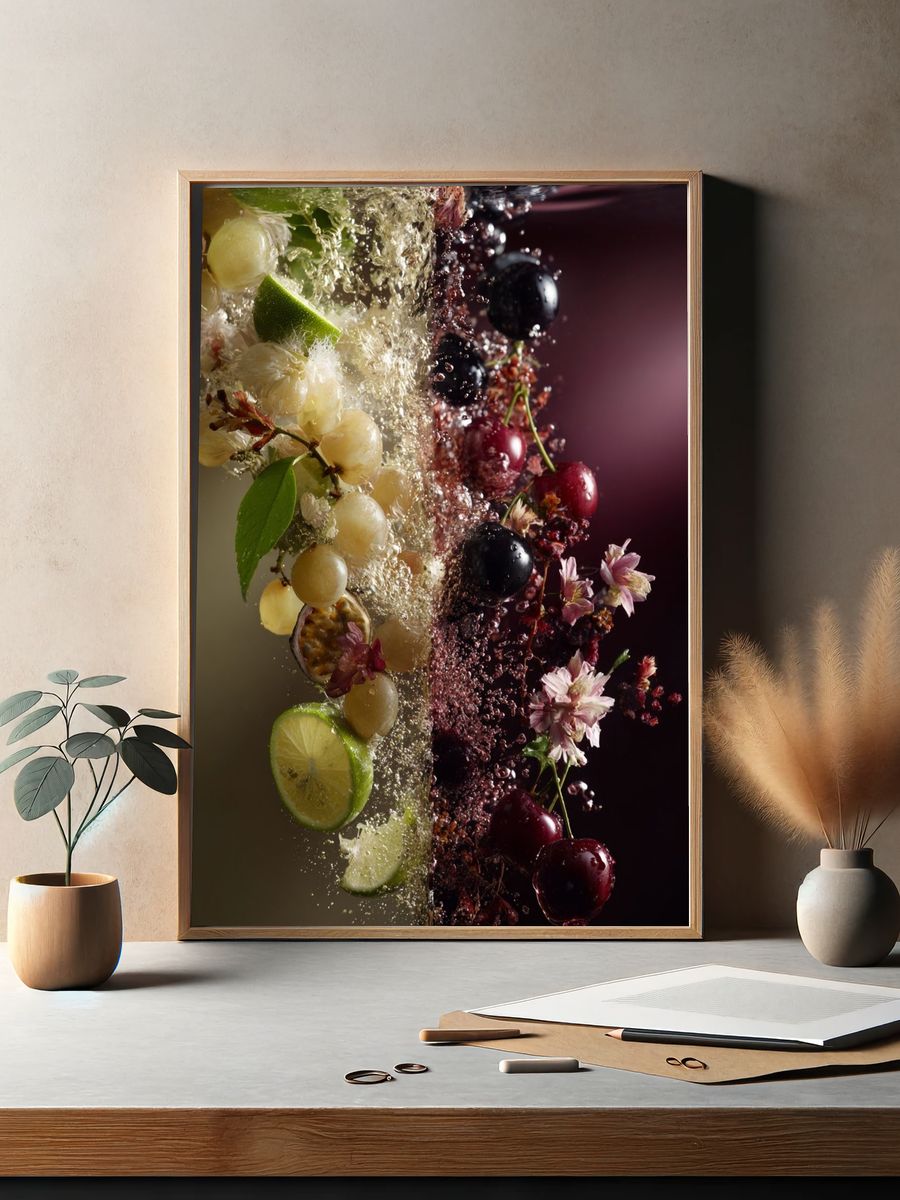 Refreshing Fruit Splash — Food & Drink Print. — room view 2