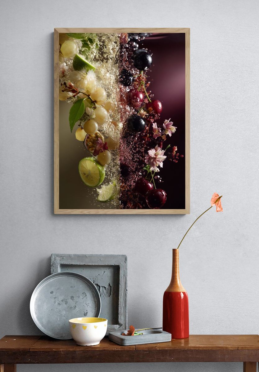 Refreshing Fruit Splash — Food & Drink Print. — room view 3