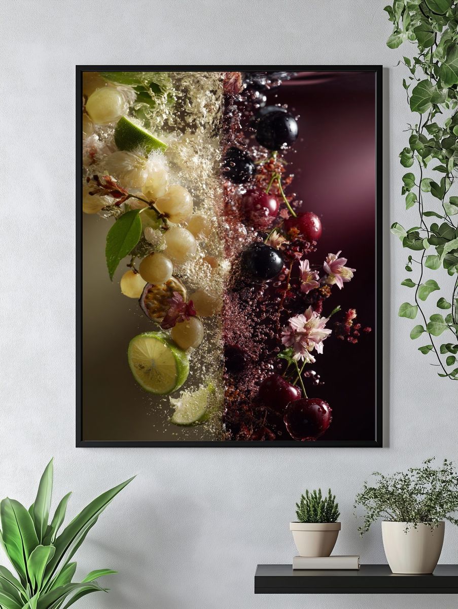 Refreshing Fruit Splash — Food & Drink Print. — room view 4
