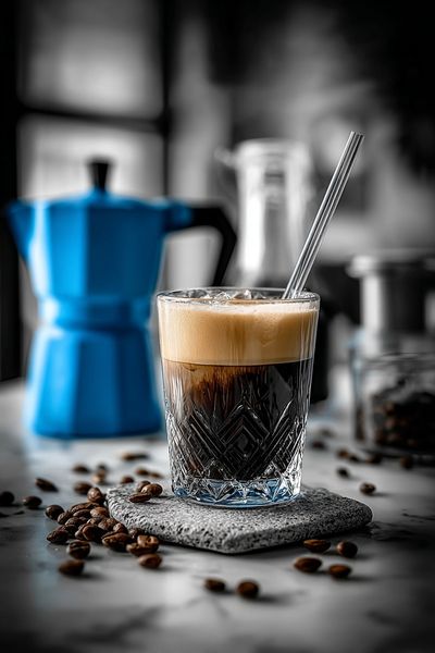 Iced Coffee Delight — Food & Drink Print. poster