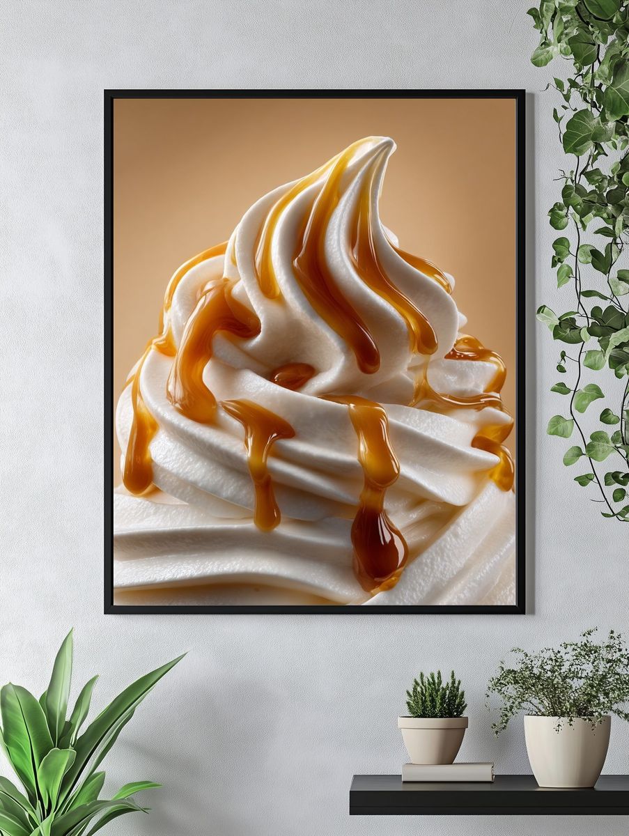 Delicious Soft Serve Ice Cream Poster. — room view 4