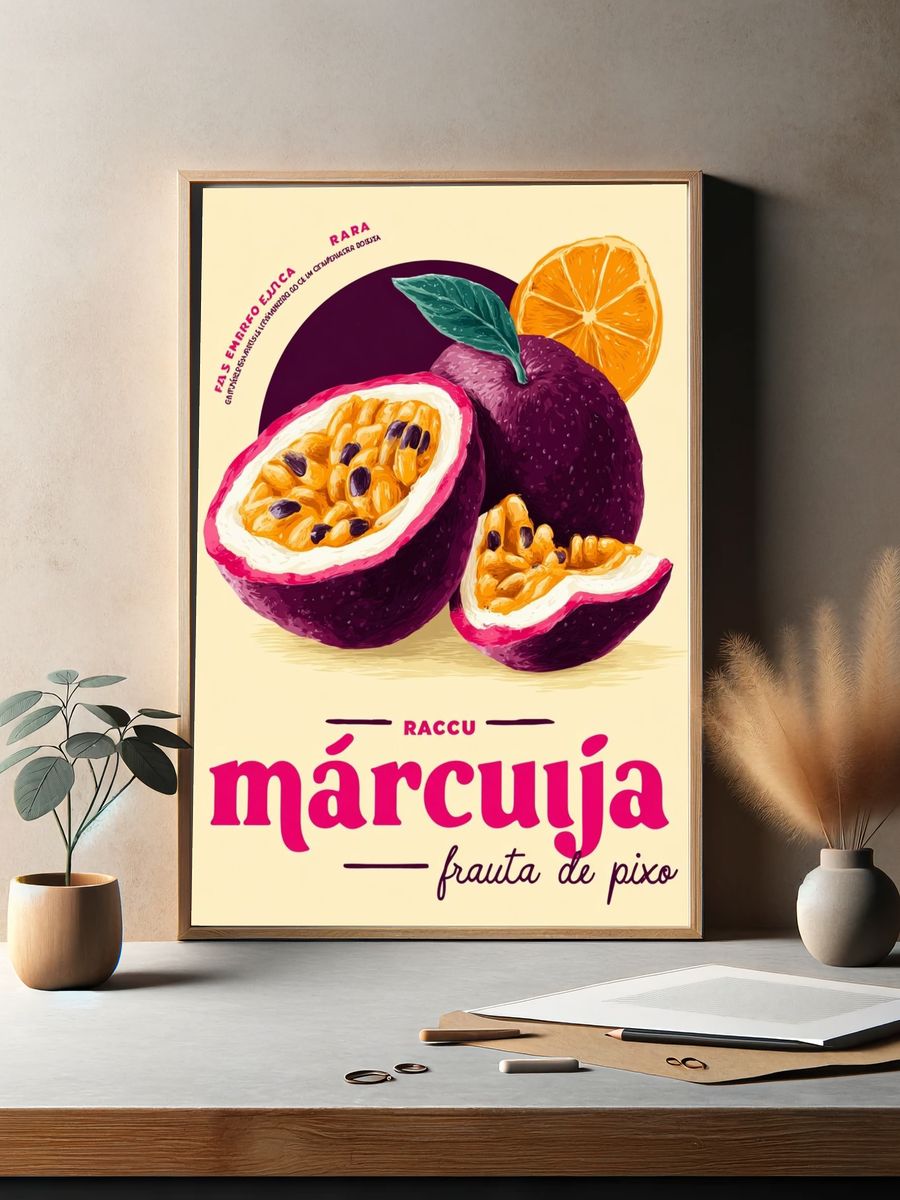 Márcuja Passion Fruit — Illustration Print. — room view 2