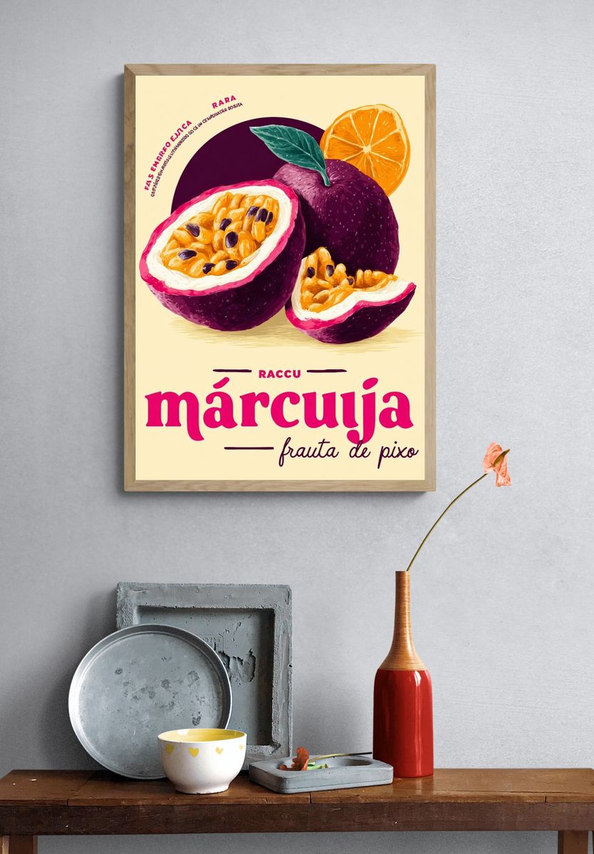 Márcuja Passion Fruit — Illustration Print. — room view 3