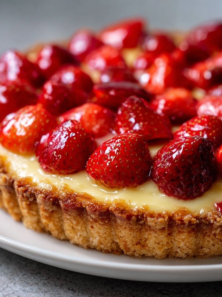 Strawberry Tart Food Photography Poster. poster — photography art