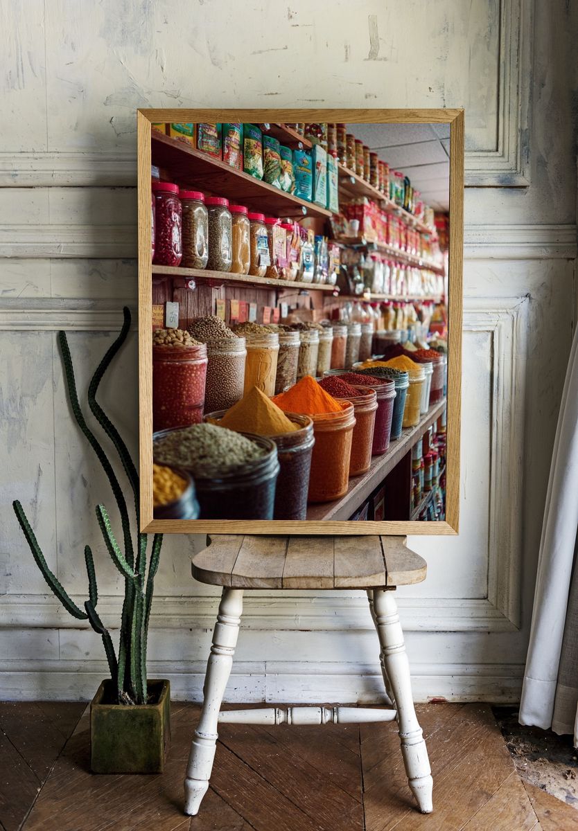Colorful Spice Market Poster room preview