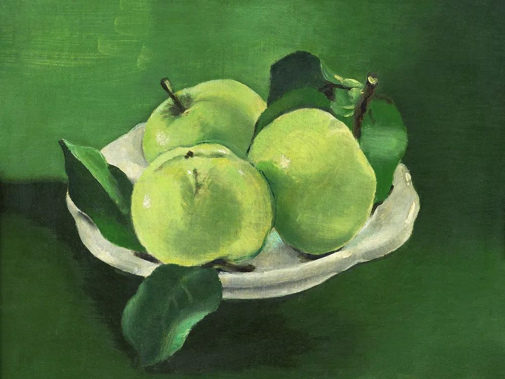 Green Apples Still Life Poster. poster detail