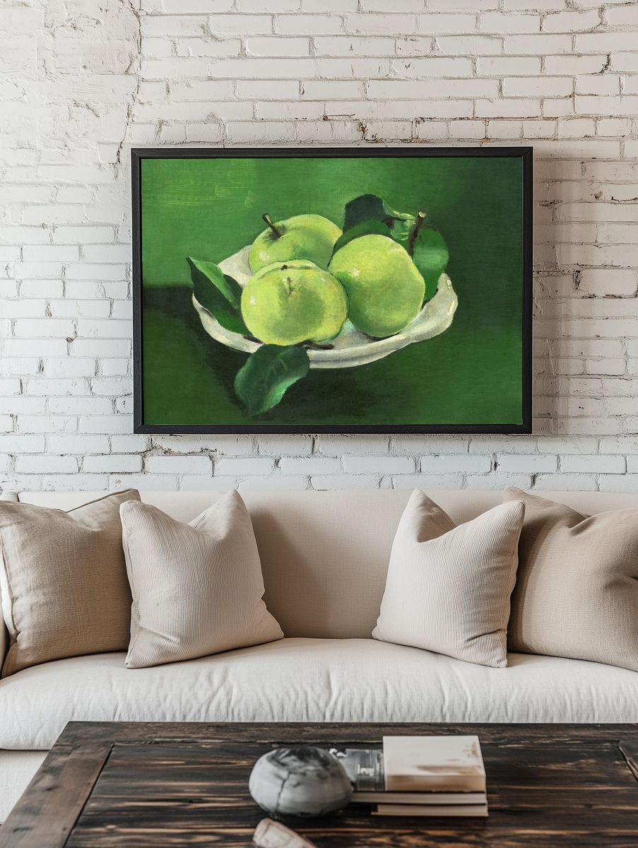 Green Apples Still Life Poster. room preview