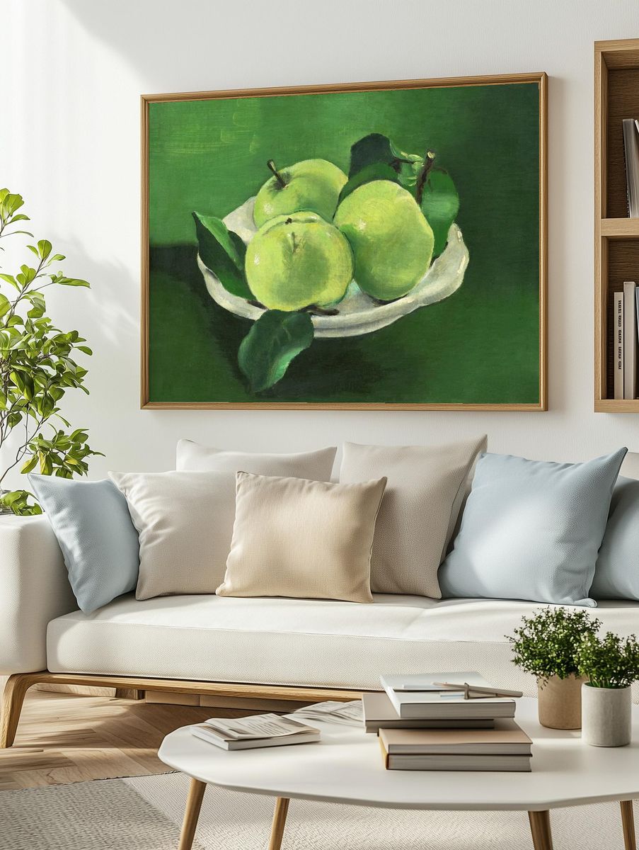 Green Apples Still Life Poster. — room view 2