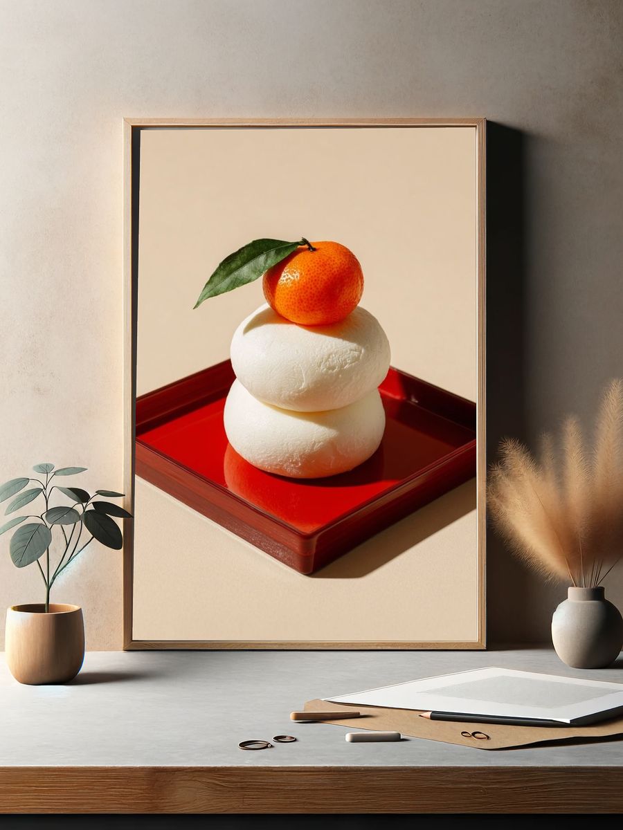 Citrus and Mochi — Food Art Print. — room view 2