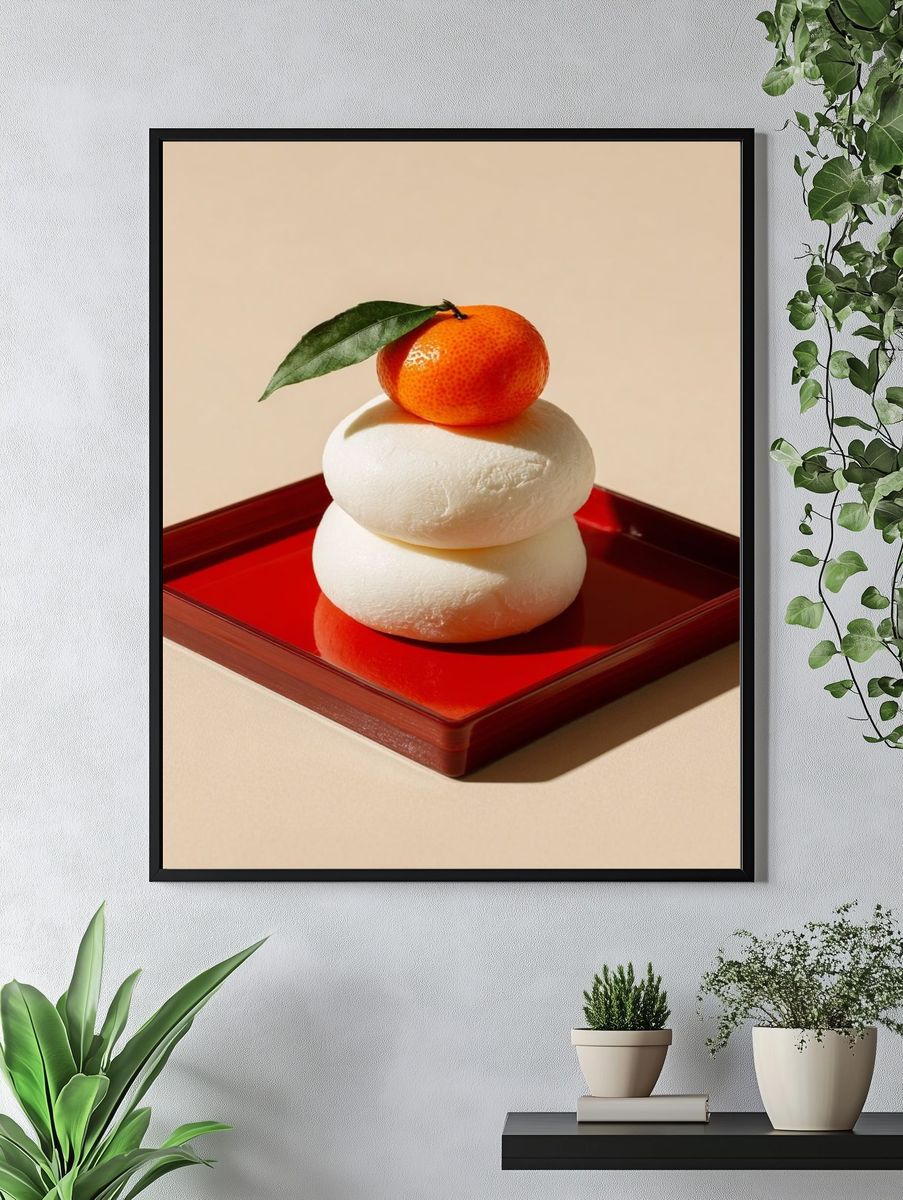 Citrus and Mochi — Food Art Print. — room view 4