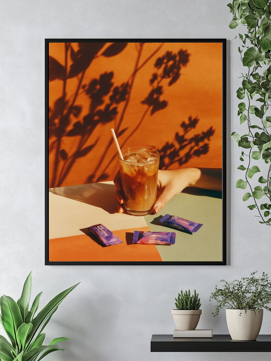 Iced Coffee and Treats — Food & Drink Print. — room view 4