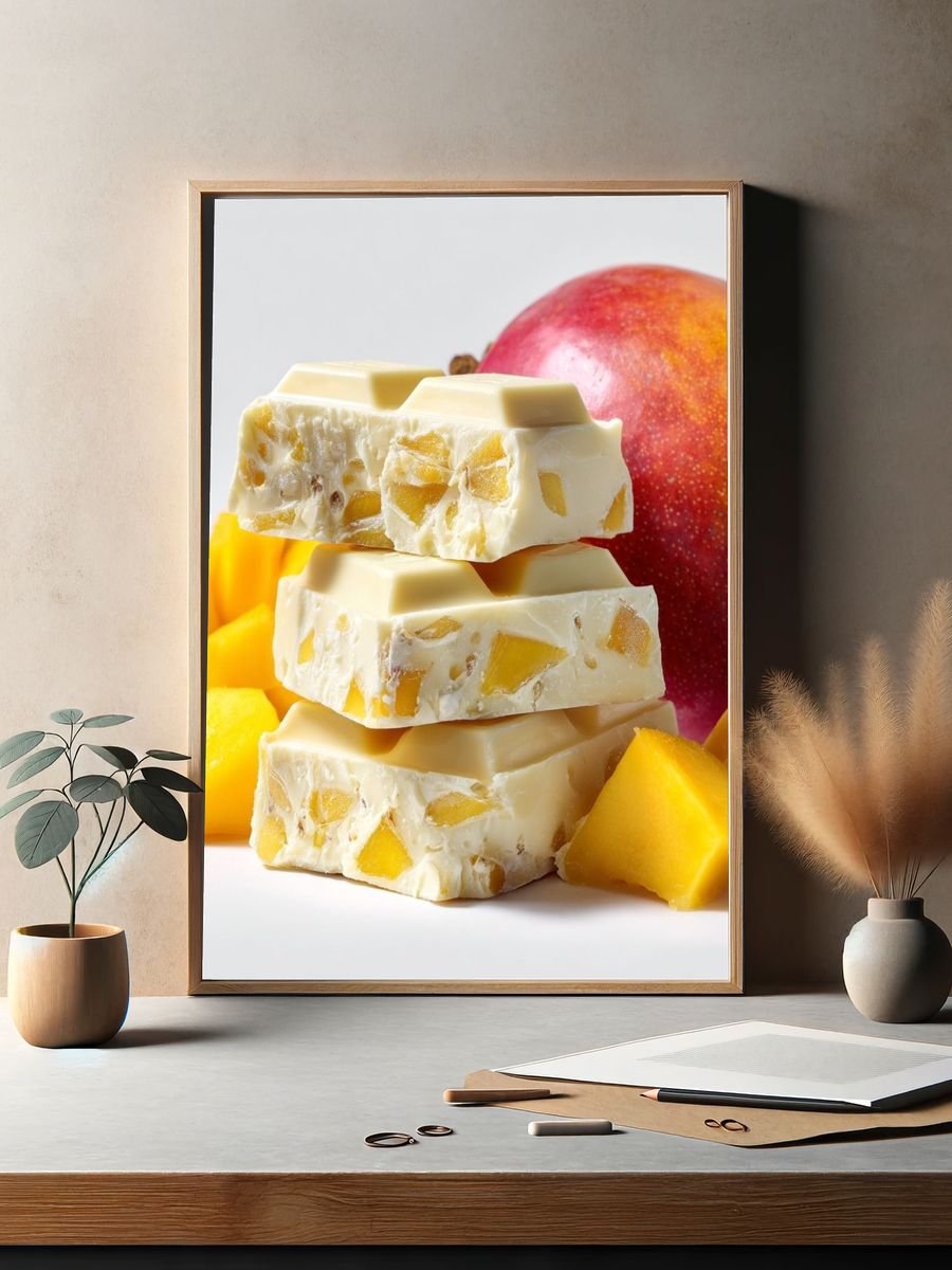 Mango White Chocolate Delight — Food Print. — room view 2