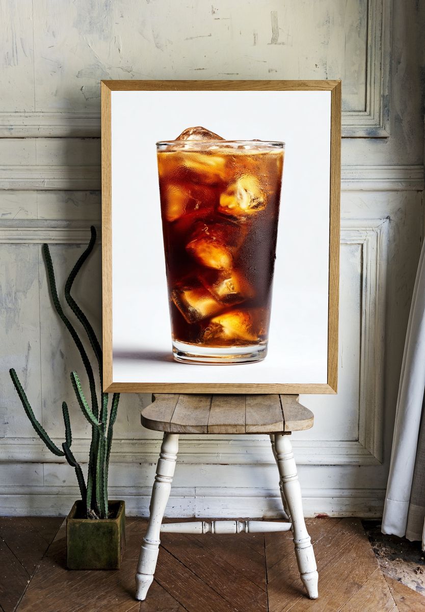 Iced Cola Drink Poster room preview