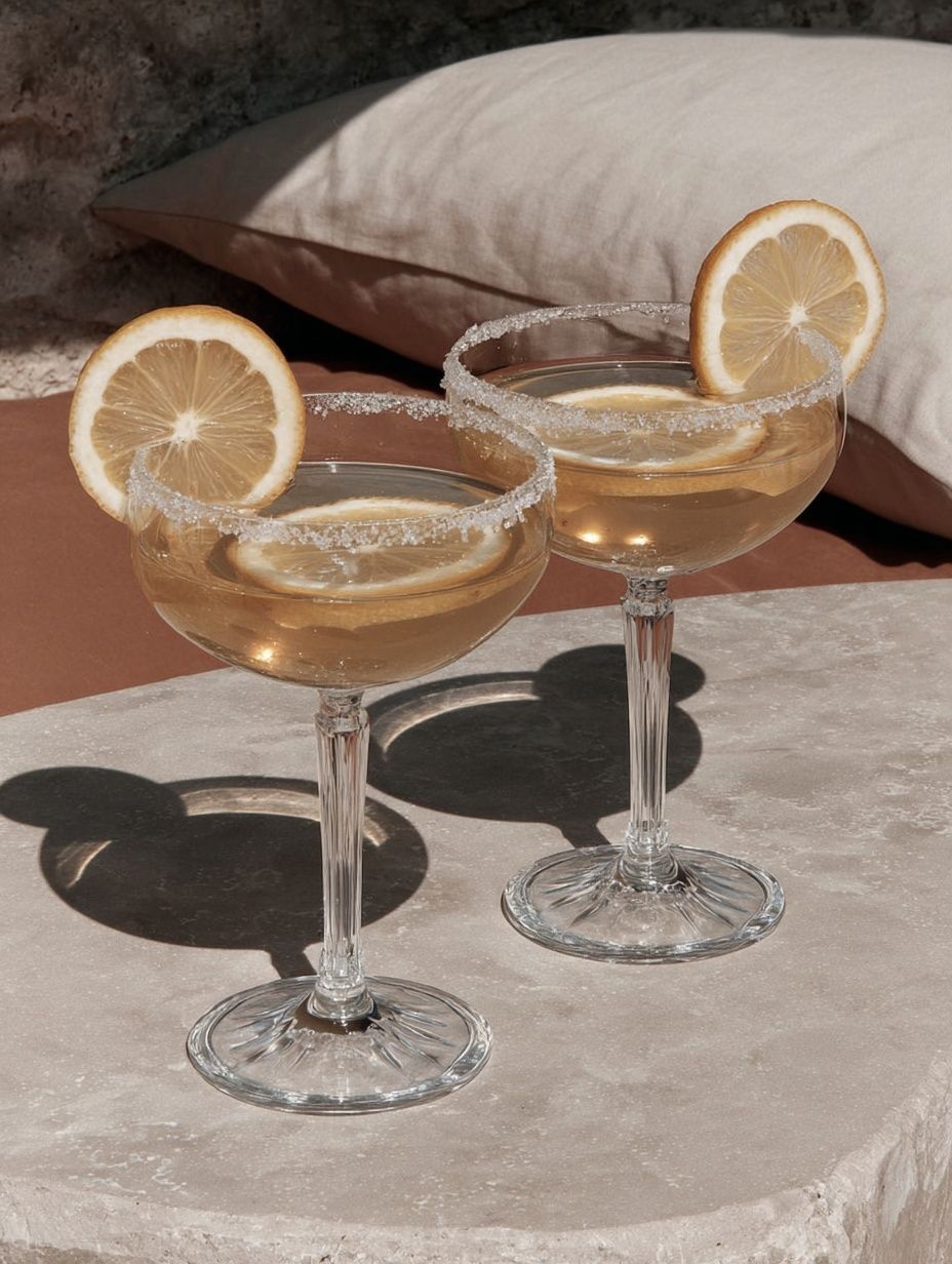 Cocktails with Lemon — Food & Drink Print. poster — food-drink art