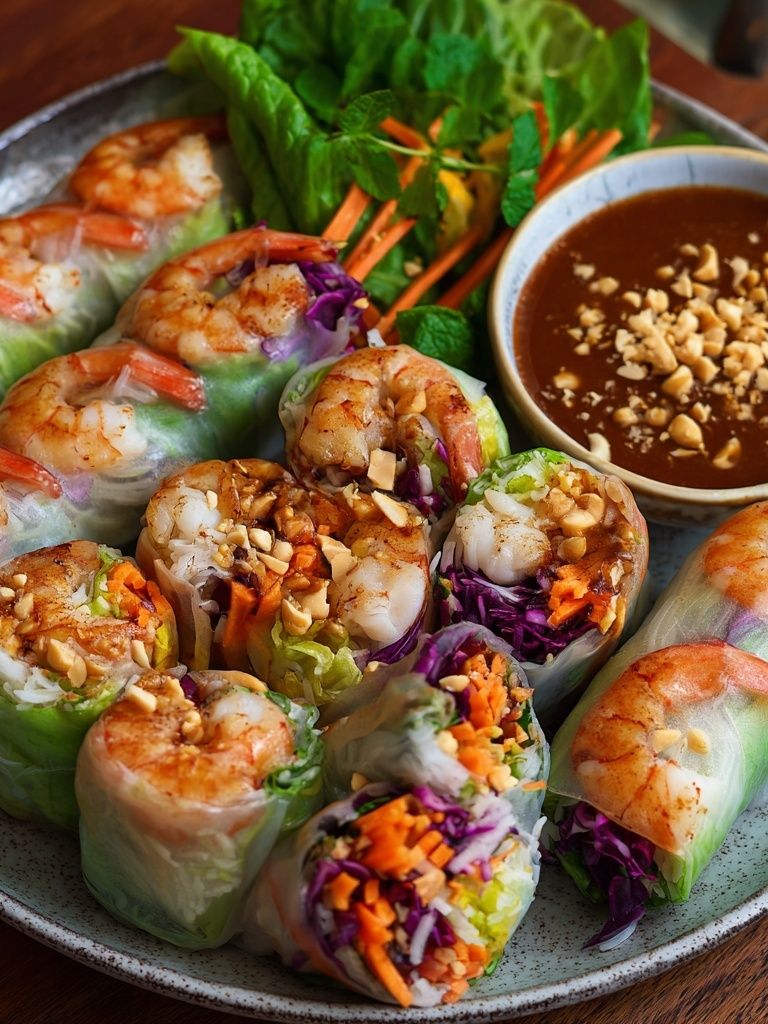 Shrimp Spring Rolls — Food Print. poster detail