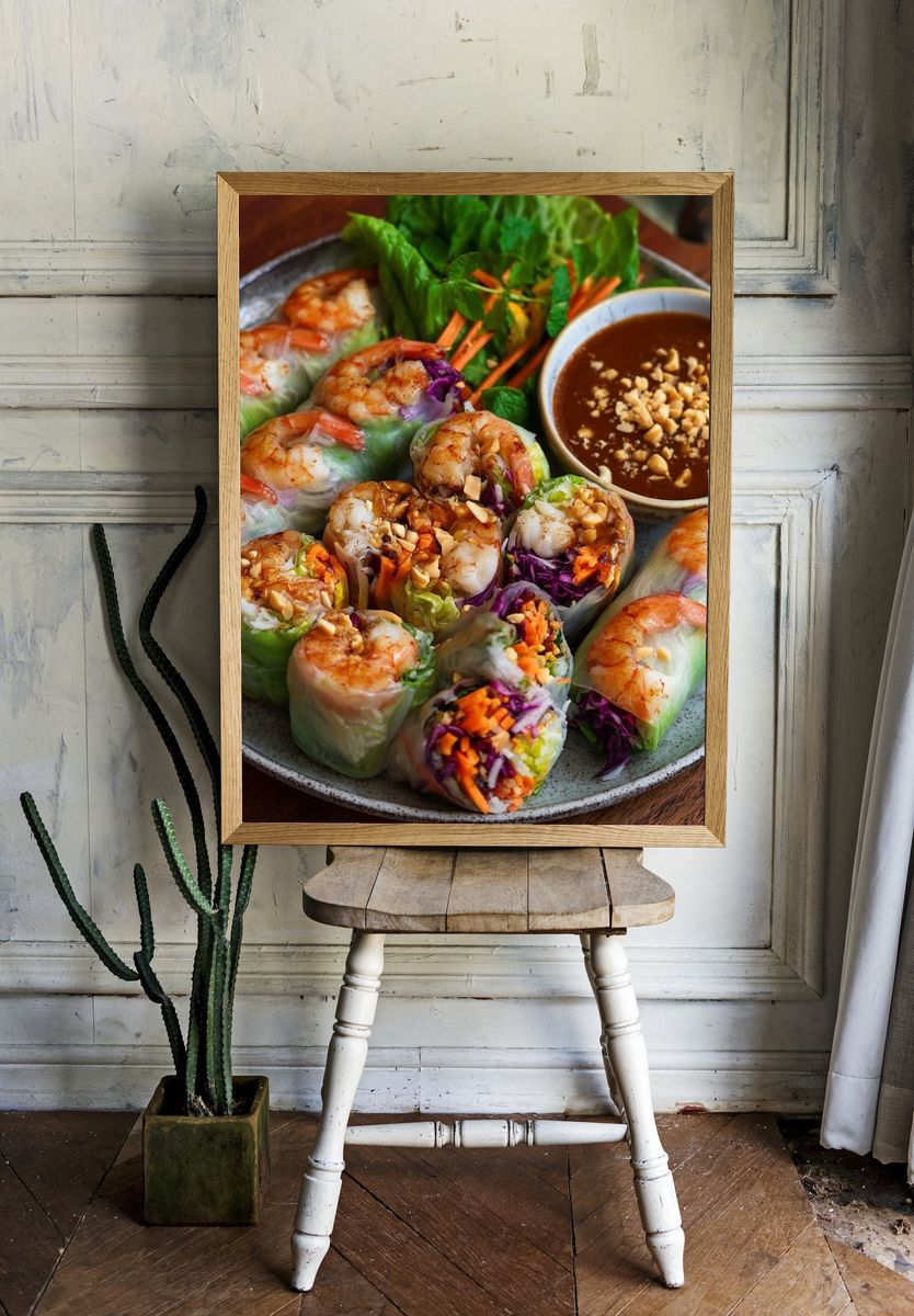 Shrimp Spring Rolls — Food Print. room preview