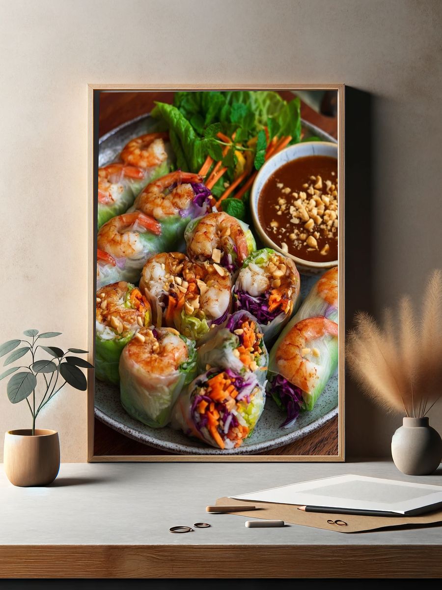 Shrimp Spring Rolls — Food Print. — room view 2