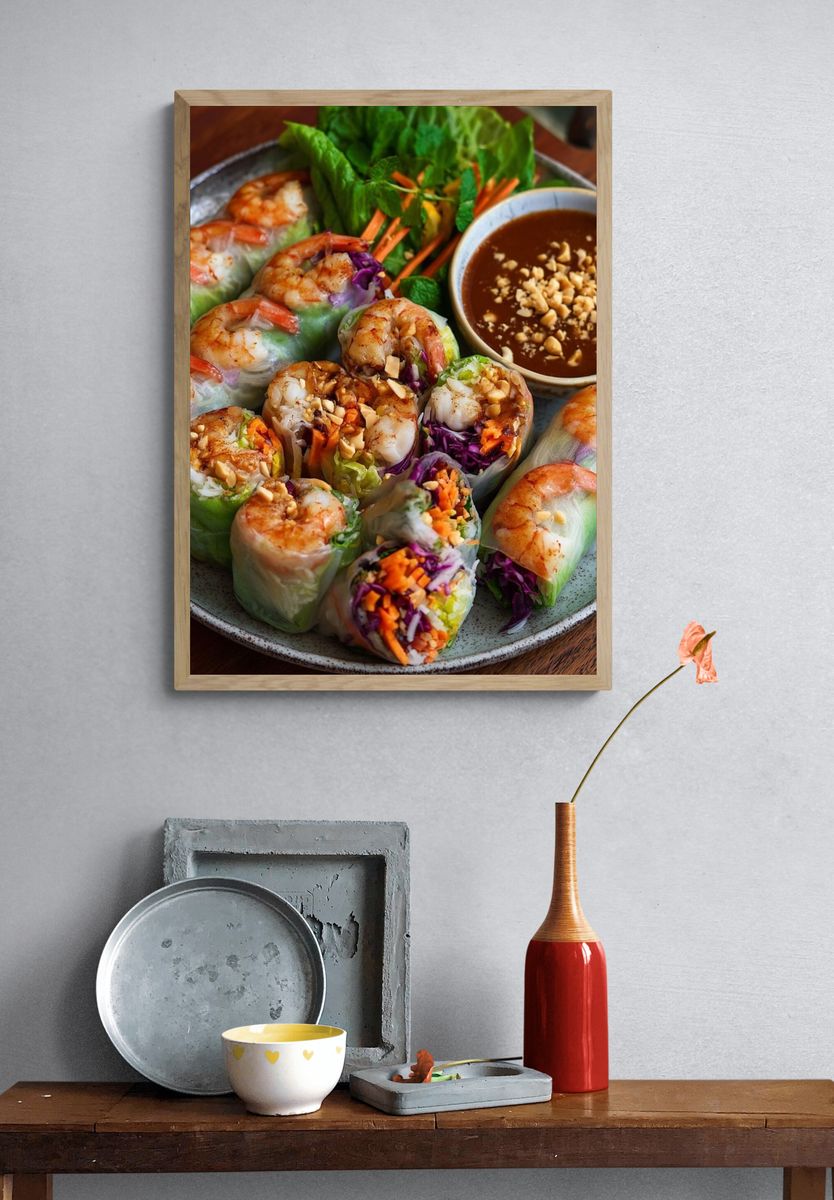 Shrimp Spring Rolls — Food Print. — room view 3