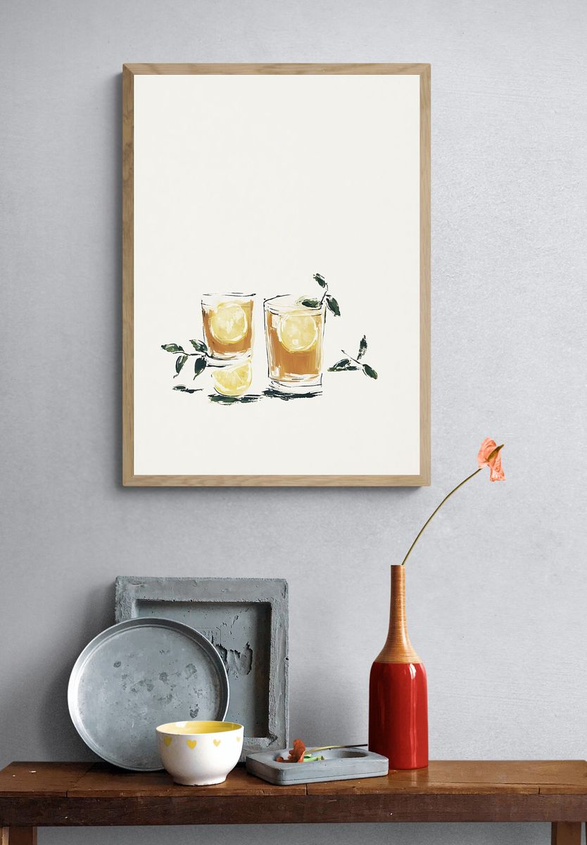 Lemonade Drinks — Food & Drink Print. — room view 3