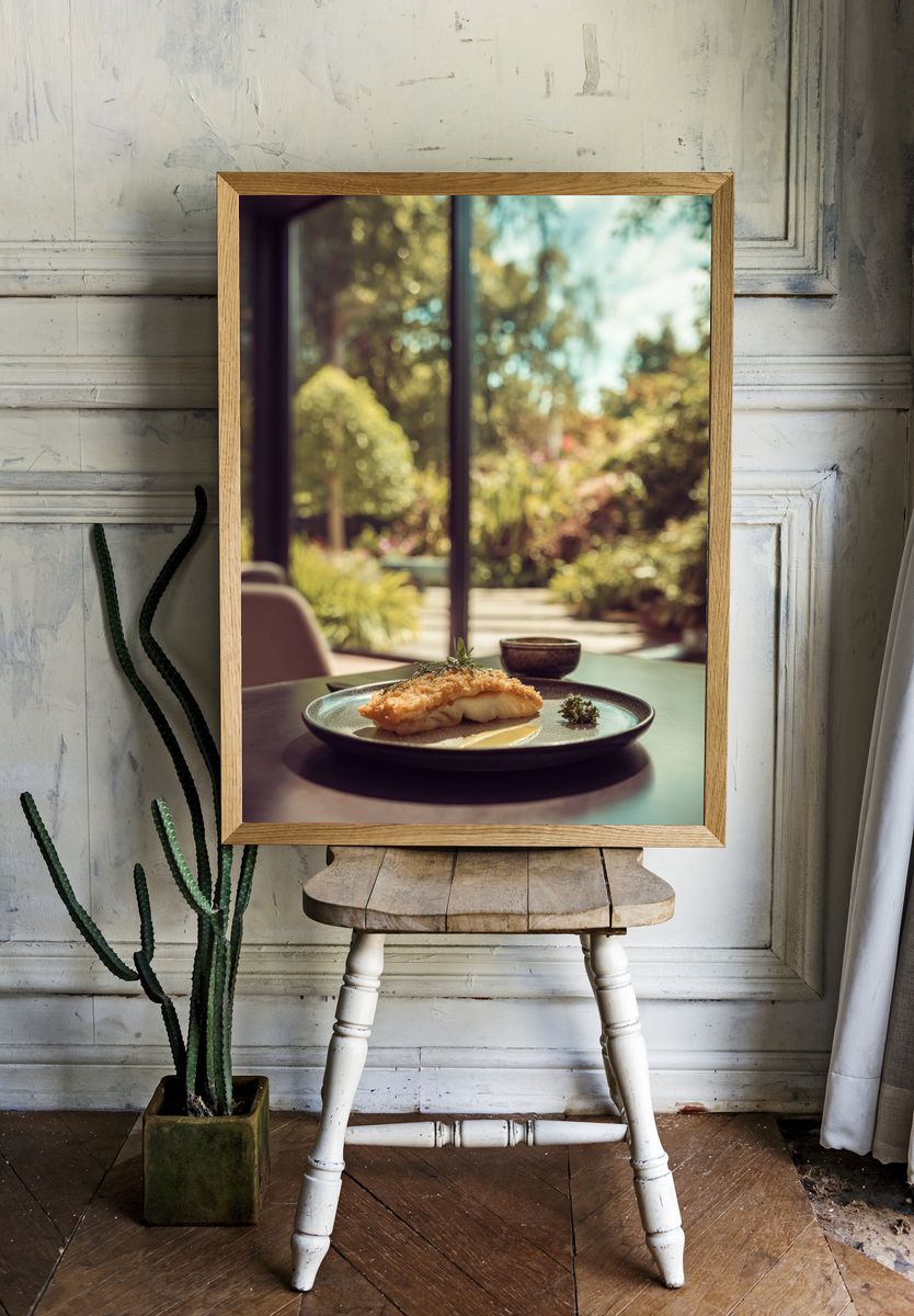 Crispy Fish Dish — Food Photography Print room preview